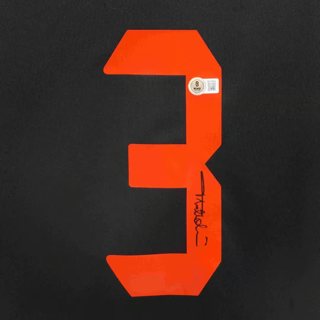 Paolo Maldini Signed AC Milan Away Soccer Jersey #3 with Beckett Witness